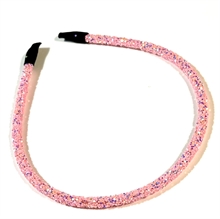 Unique Sparkling Accessories - Hårbøjle m. glimmer - Rosa